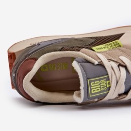 Calzado Deportivo Zapatillas Hombre Memory Foam System Big Star NN174345 Caqui verde 4