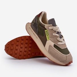 Calzado Deportivo Zapatillas Hombre Memory Foam System Big Star NN174345 Caqui verde 8