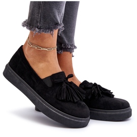Alpargatas de Mujer con Flecos Negro Elorvia 10