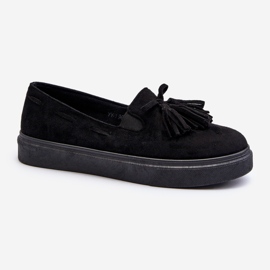 Alpargatas de Mujer con Flecos Negro Elorvia 2