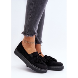 Alpargatas de Mujer con Flecos Negro Elorvia 3