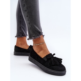 Alpargatas de Mujer con Flecos Negro Elorvia 6