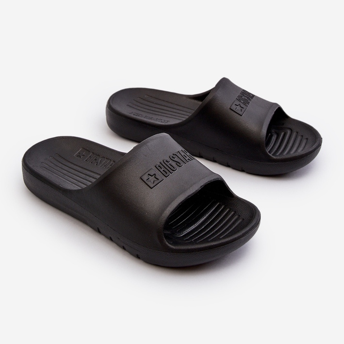 Pantuflas Infantiles Ligeras de Espuma Big Star NN374556 Negro 1