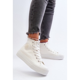 Zapatillas altas para mujer Lee Cooper LCW-24-02-2132 Blanco 4
