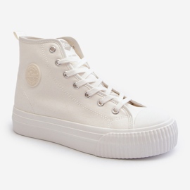 Zapatillas altas para mujer Lee Cooper LCW-24-02-2132 Blanco 2