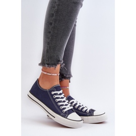 Zapatillas Bajas Clásicas Mujer Azul Marino Caelira 2