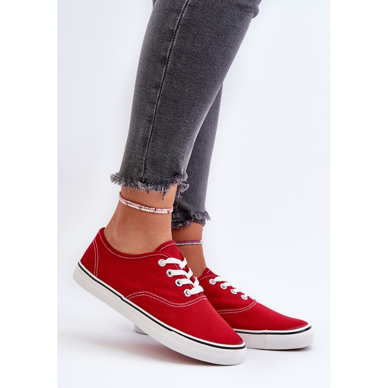 Zapatillas clásicas rojas Olvali para mujer rojo 2
