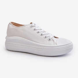 Zapatillas de Mujer con Plataforma Enorme, Blanco Amyete 1