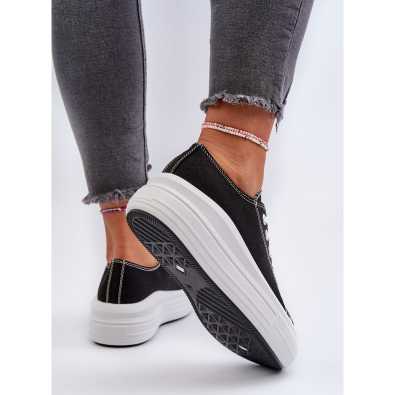 Zapatillas de Mujer con Plataforma Enorme Negra Amyete negro 2