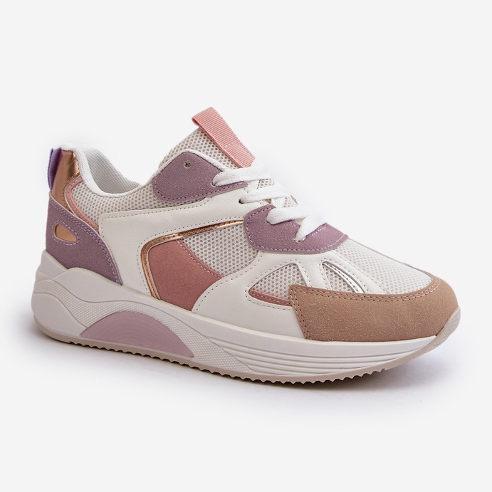 Zapatillas Mujer Plataforma Morado Lenivia blanco 1