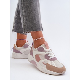 Zapatillas Mujer Plataforma Morado Lenivia blanco 5
