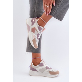 Zapatillas Mujer Plataforma Morado Lenivia blanco 6