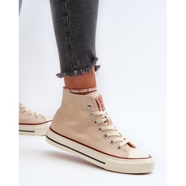 Zapatillas Altas Mujer Big Star NN274278 Beige 7