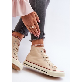 Zapatillas Altas Mujer Big Star NN274278 Beige 2