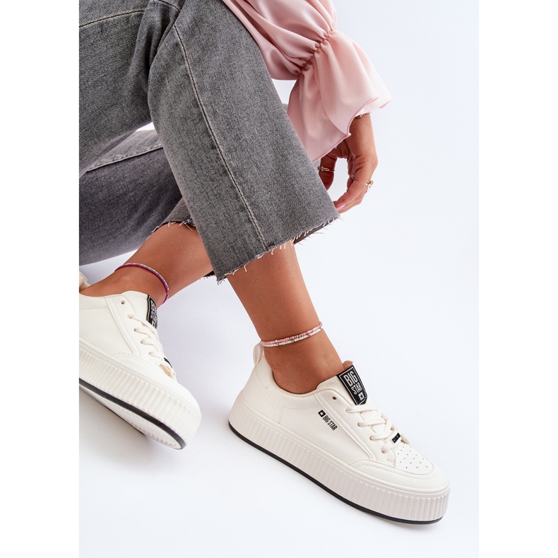 Zapatillas Mujer Plataforma Big Star NN274254 Blanco 2