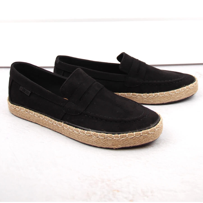 Zapatos hombre, alpargatas mocasines slip-on, negro Big Star NN174046 1 Zapatos hombre, alpargatas mocasines slip-on, negro Big Star NN174046 1