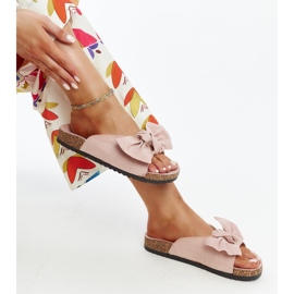 Chanclas rosa claro con suela de corcho de Aamu rosado 1