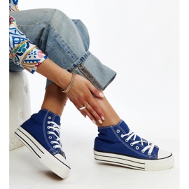 Zapatillas altas azules con suela gruesa de Bagy 1 Zapatillas altas azules con suela gruesa de Bagy 1