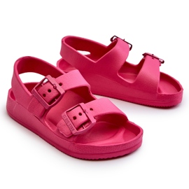 Sandalias Infantiles Ligeras Con Hebillas Big Star NN374540 Fucsia rosado 5
