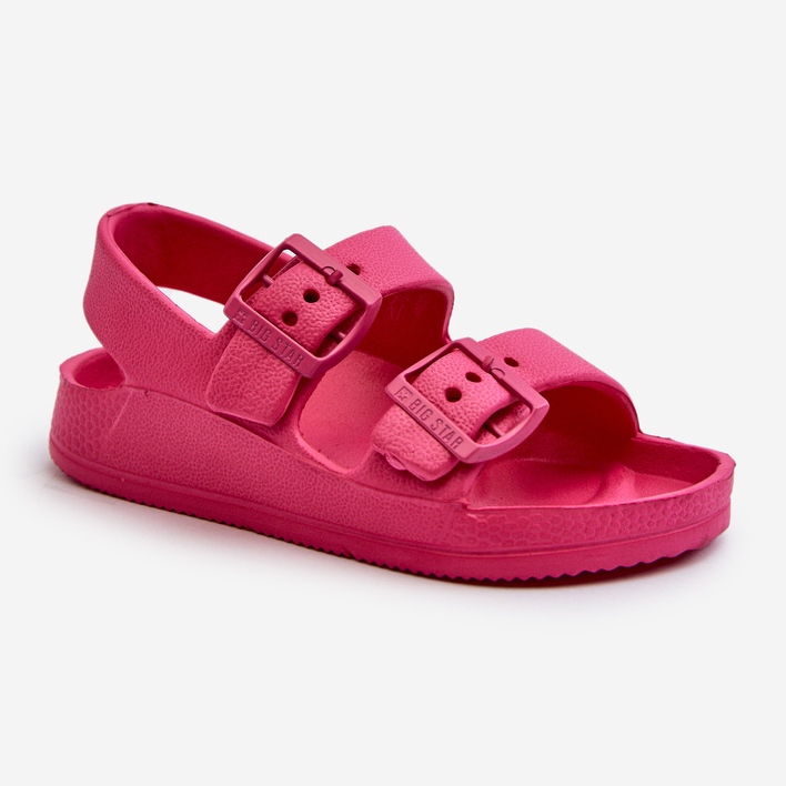 Sandalias Infantiles Ligeras Con Hebillas Big Star NN374540 Fucsia rosado 2
