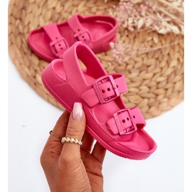 Sandalias Infantiles Ligeras Con Hebillas Big Star NN374545 Fucsia rosado 5