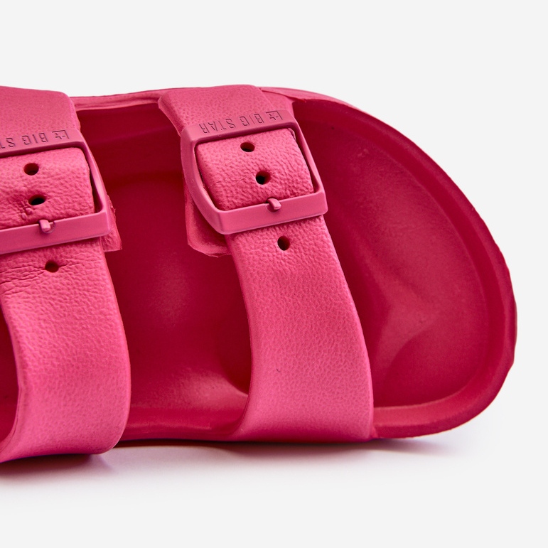 Sandalias Infantiles Ligeras Con Hebillas Big Star NN374545 Fucsia rosa 2