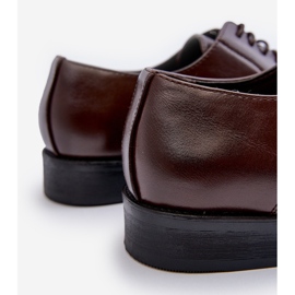 Zapatos elegantes marrones para hombre Jenavee marrón 6