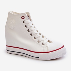 Zapatillas Mujer Cuña Cross Jeans NN2R4004 Blanco 2 Zapatillas Mujer Cuña Cross Jeans NN2R4004 Blanco 2