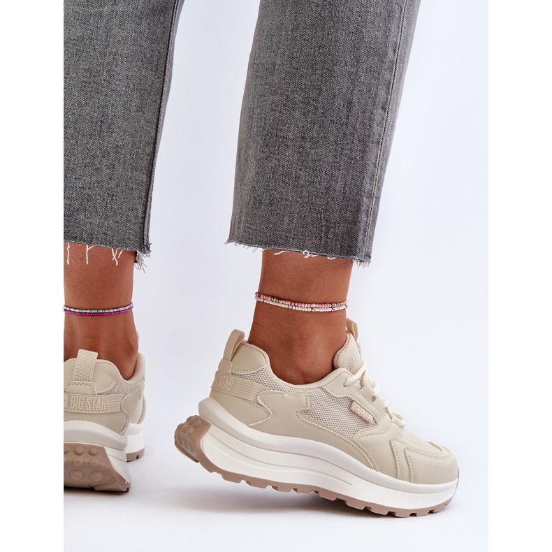 Zapatillas HI-POLY System Big Star Mujer NN274A105 Beige 1