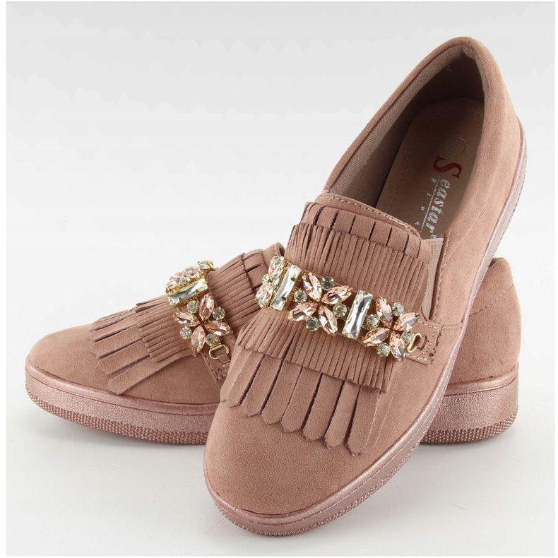 Slipons con suela de perla t277p Rosa 1