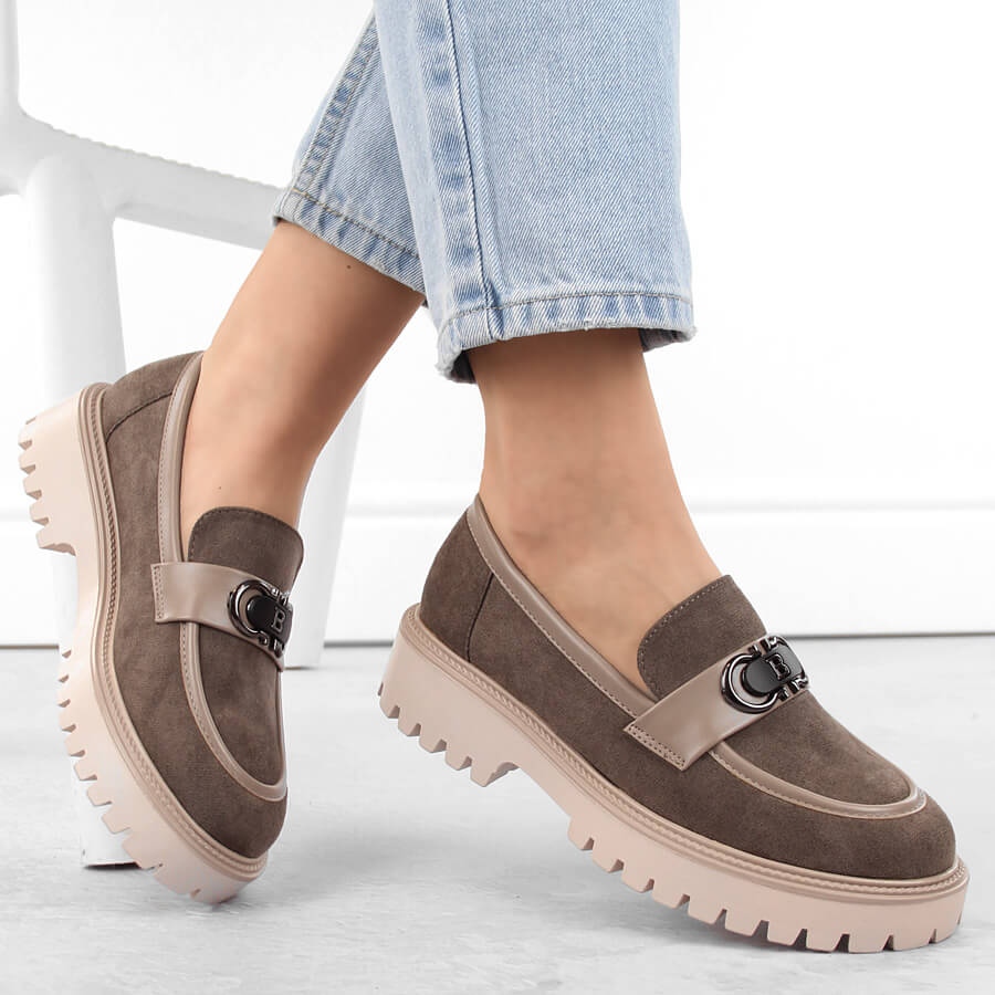Tacón Alto Tacon Plataforma Mocasines Mujer Tacon Plataforma