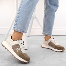 Deportivas mujer piel beige Artiker 54C1468 2