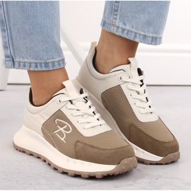 Deportivas mujer piel beige Artiker 54C1468 3
