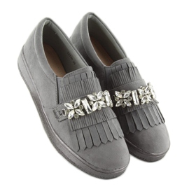 Slipons con suela de perla t277p Gris 2