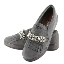 Slipons con suela de perla t277p Gris 3