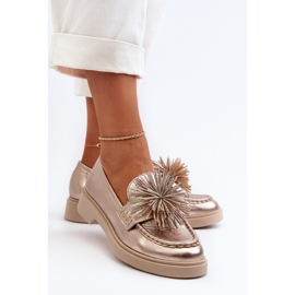 CheBello Mocasines Mujer Piel 4383 Dorado 8