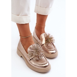 CheBello Mocasines Mujer Piel 4383 Dorado 7