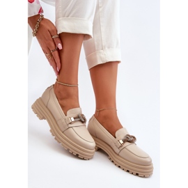 Mocasines Mujer Piel Con Adorno Laura Messi 2780 Beige 1 Mocasines Mujer Piel Con Adorno Laura Messi 2780 Beige 1