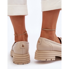 Mocasines Mujer Piel Con Adorno Laura Messi 2780 Beige 7