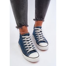 Socerio zapatillas denim de mujer azul 6