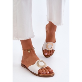 Chanclas de Mujer Con Adorno Blanco Cilima 4