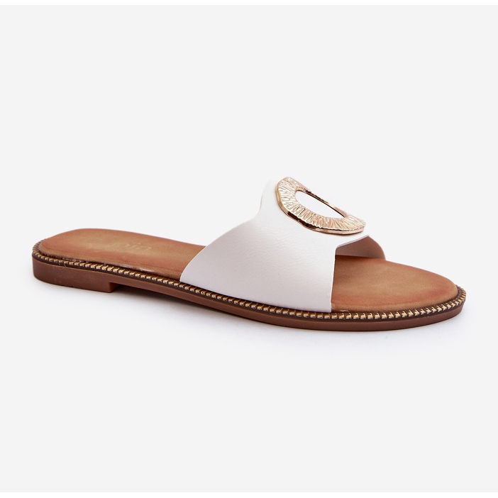 Chanclas de Mujer Con Adorno Blanco Cilima 1