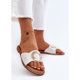 Chanclas de Mujer Con Adorno Blanco Cilima 3