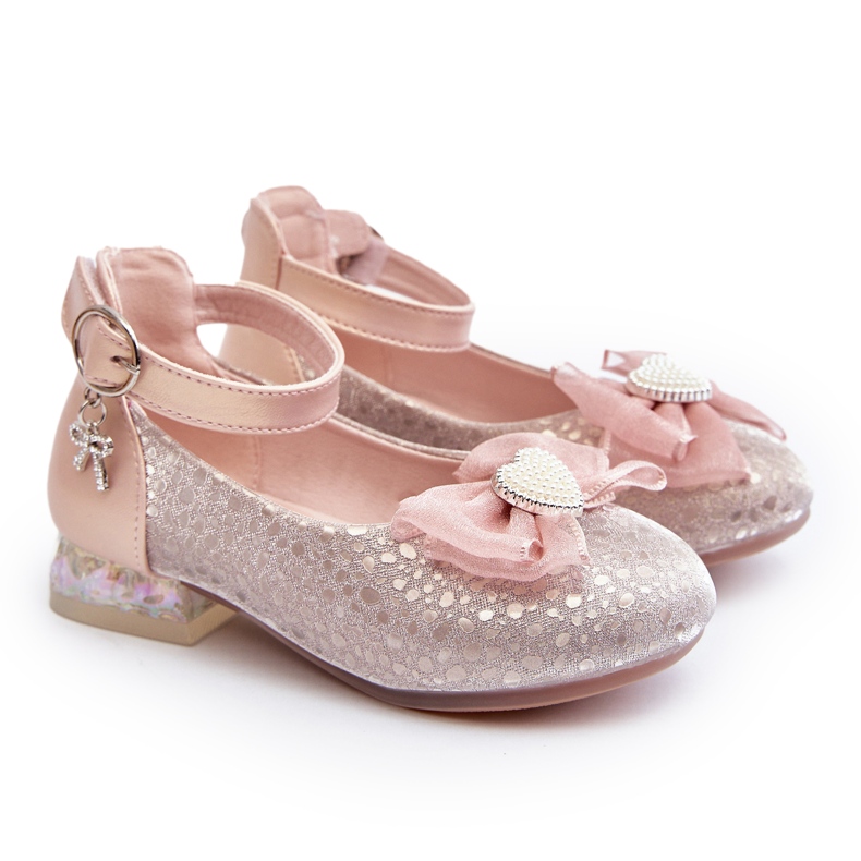 Apawwa Bailarinas infantiles con lazo rosa 3