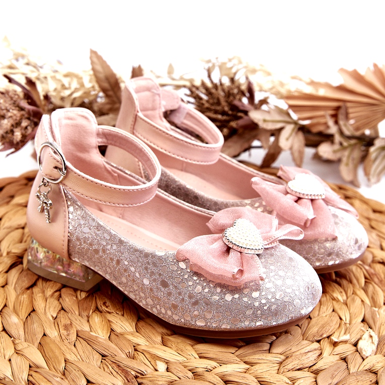 Apawwa Bailarinas infantiles con lazo rosa 2