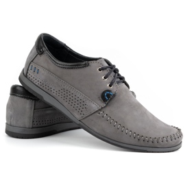 KOMODO Zapatos Mocasines de hombre 875 gris 5 KOMODO Zapatos Mocasines de hombre 875 gris 5