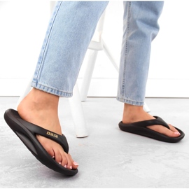 Chanclas de mujer negras Big Star NN274A649 negro 6