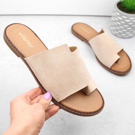Chanclas mujer ante beige eVento 4586 4