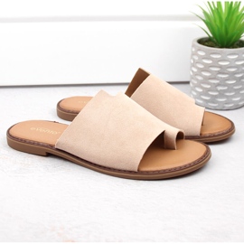 Chanclas mujer ante beige eVento 4586 5