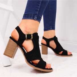 Sandalias eVento con tacón alto W EVE272A negro 2